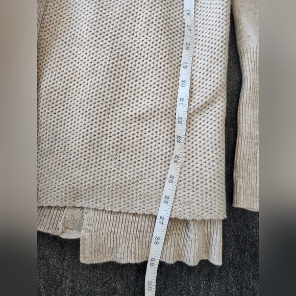 Soft Surroundings Wool Blend Cardigan Layered Knit Drapey Sweater Kendle Sz SP - Picture 12 of 13